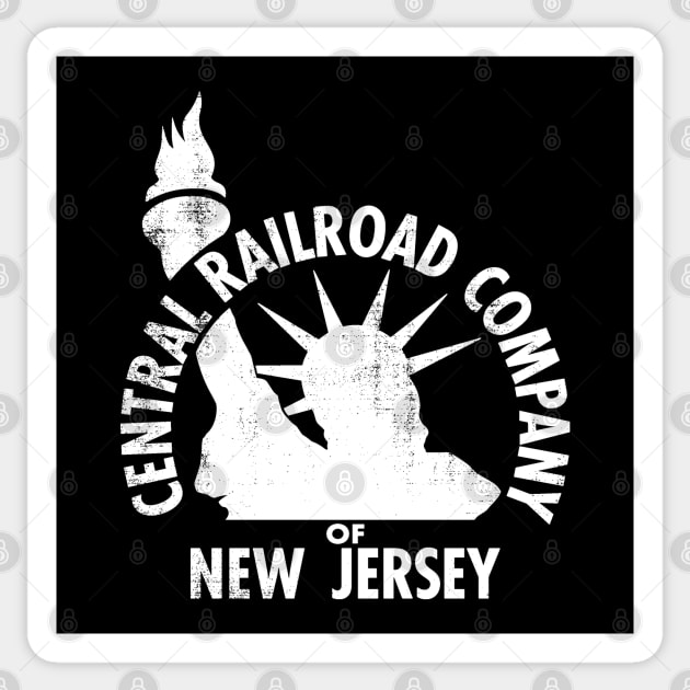 Central Railroad Company New Jersey Sticker by BUNNY ROBBER GRPC
